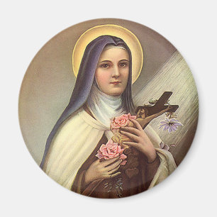 Íman Páscoa religiosa do vintage, freira com cruz