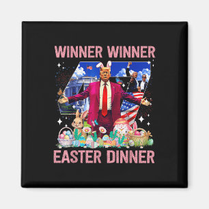 Íman Páscoa vencedora Janta Trump Bunny Hunt Ovos Happy