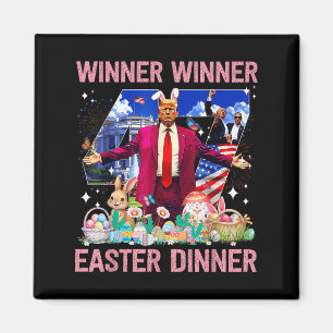 Íman Páscoa vencedora Janta Trump Bunny Hunt Ovos Happy