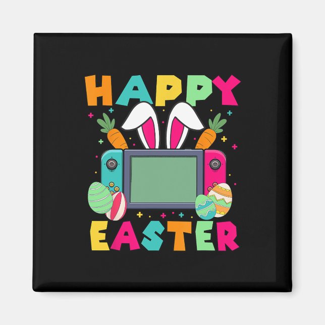 Íman Páscoa Video Game Bunny Gaming Controller Gamer Bo (Frente)