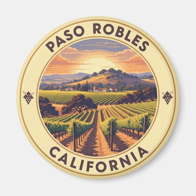 Íman Paso Robles Califórnia Costa Central (Frente)