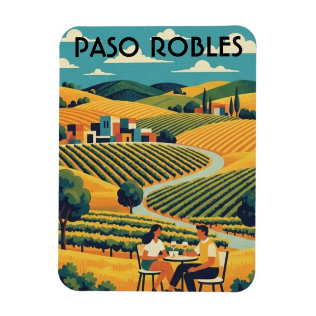 Íman Paso Robles Costa Central da Califórnia (Vertical)