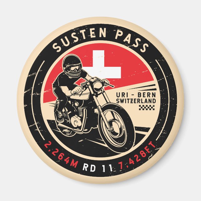 Íman Pass Sustentado | SUIÇA | Motociclos (Frente)