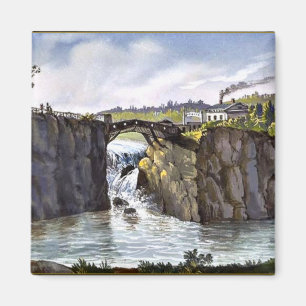 Íman Passaare Falls em Nova Jersey, pintura de arte