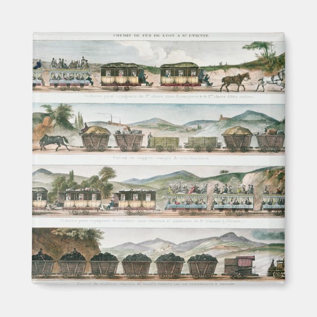 Íman Passageiros e mercadorias na primeira linha france (Frente)