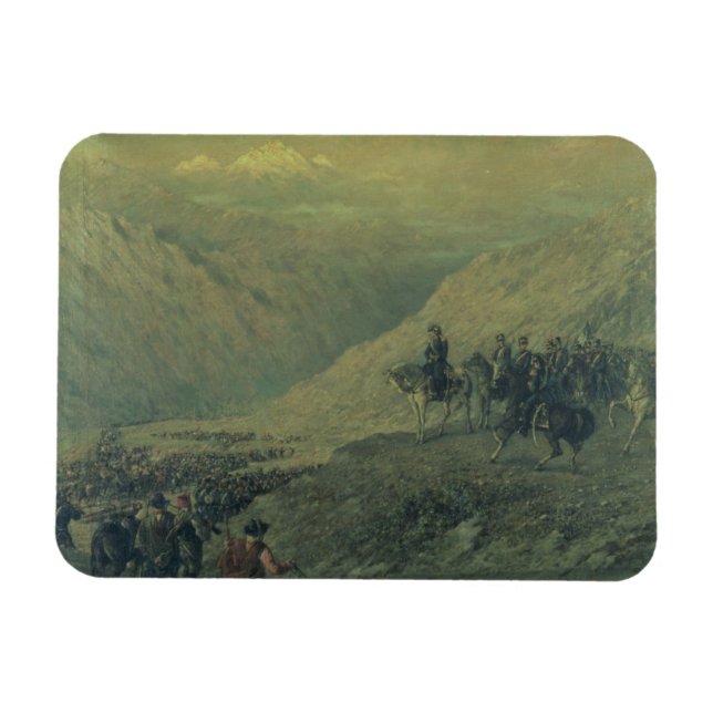 Íman Passagem dos Andes em 1817 (óleo na canvas) (Horizontal)