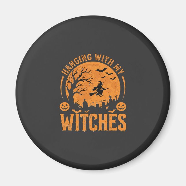 Íman Passando o Halloween com Minhas Bruxas (3) (Frente)