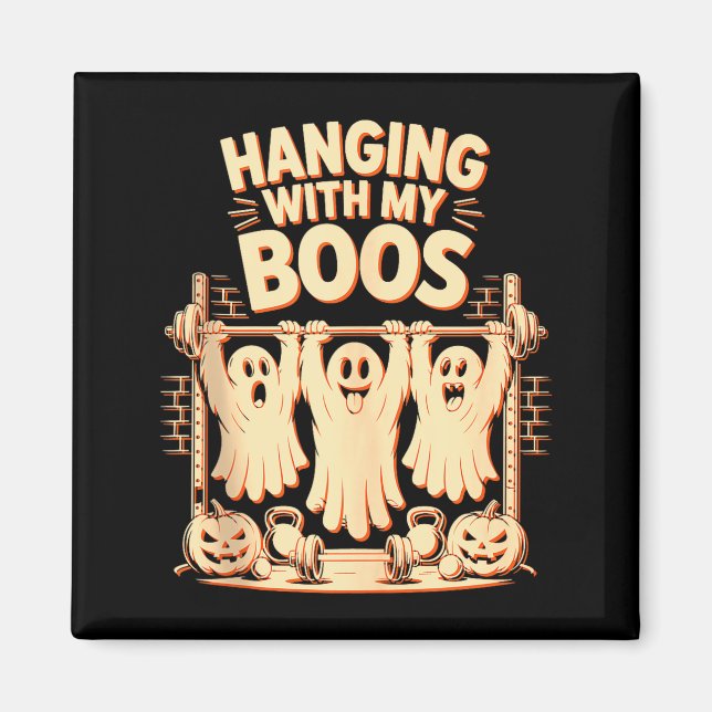 Íman Passando o Tempo com Meus Amigos Fantasmas de Hall (Frente)
