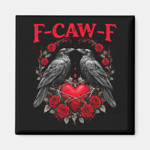 Íman Passarinho Preto Engraçado F-caw-f Anti Dia dos Na