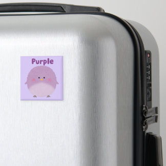 Íman Passarinho Roxo Puff para Crianças
