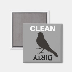 Íman Pássaro amarelo ereto