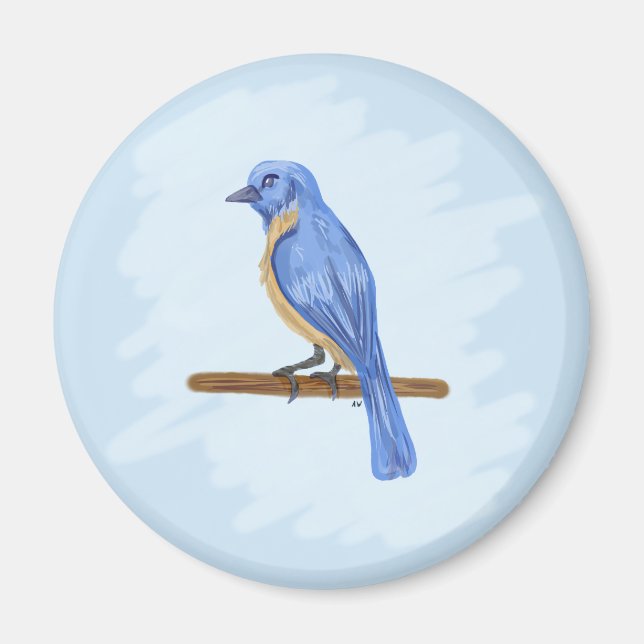 Íman Pássaro Azul (Frente)