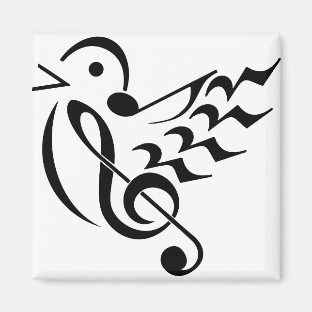 Íman Pássaro canino em voo (Frente)