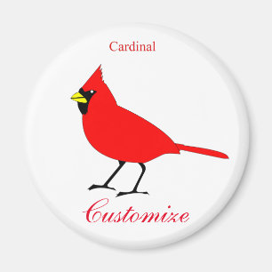Íman Pássaro cardinal vermelho Thunder_Cove