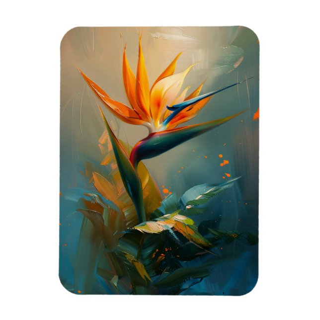 Íman Pássaro da pintura flexível de óleo de paraíso (Vertical)