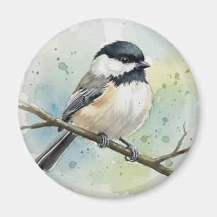 Íman Pássaro do Estado de Maine Chickadee de Capuz Pret