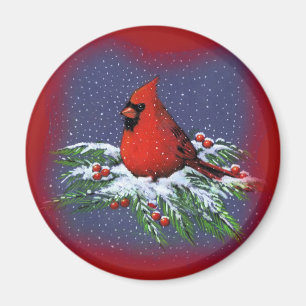 ÍMAN PÁSSARO DO NATAL: CARDEAL: ARTE