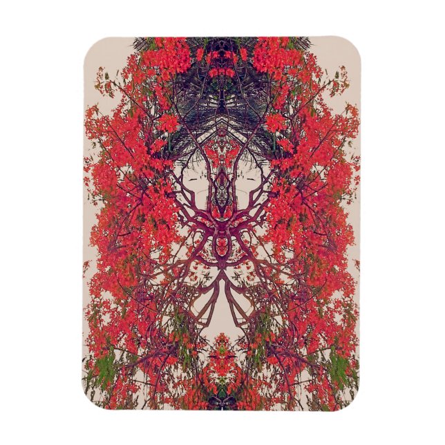 Íman Passaro do Paraíso Vermelho (Vertical)