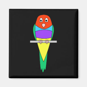 Íman Pássaro do passarinho do arco-íris. Finch. de