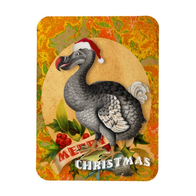 Íman Pássaro Dodo Natal (Vertical)