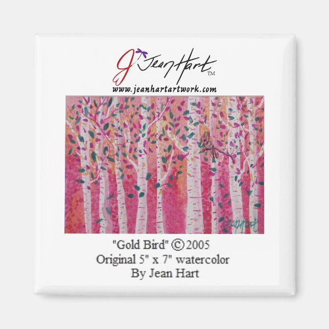 Íman Pássaro Dourado (Frente)