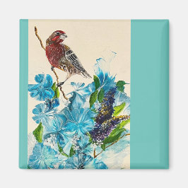 Íman Pássaro em um ímã de ramificação