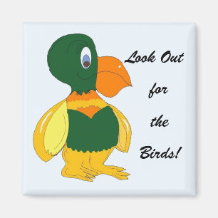 Íman Pássaro Engraçado com Big Beak