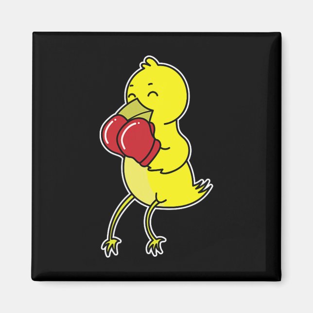 Íman Pássaro Faz Boxe  (Frente)