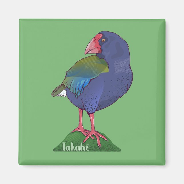 Íman Pássaro Takahe NZ (Frente)