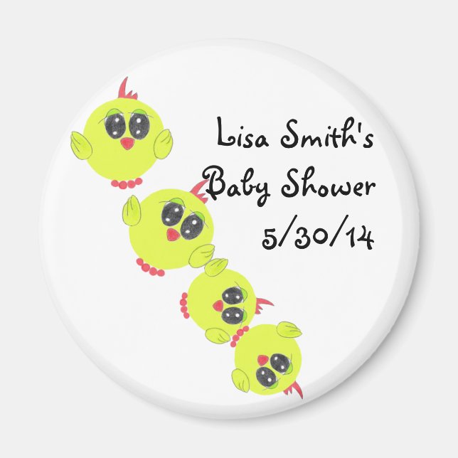 Íman Pássaro Verde Amarelo (Frente)