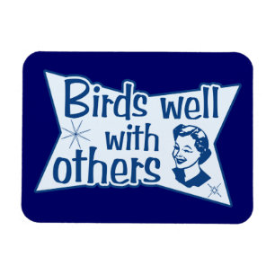 Íman Pássaros bem com outro