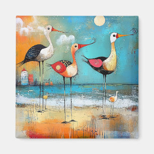 Íman Pássaros-da-costa, ilustração química,