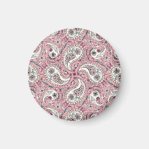 Íman Pássaros da Paisley em rosa-bebê
