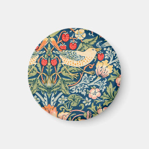 Íman Pássaros & Flores Arte Wm Morris
