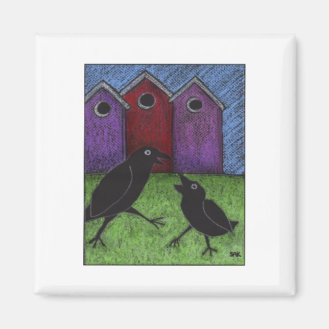 Íman Pássaros Negros (Frente)