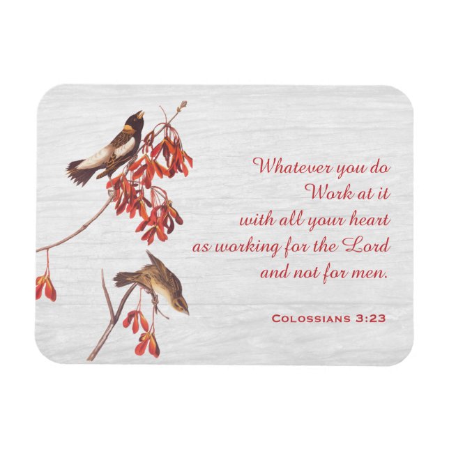 Íman Pássaros para rebarba de arroz e Verse (Horizontal)