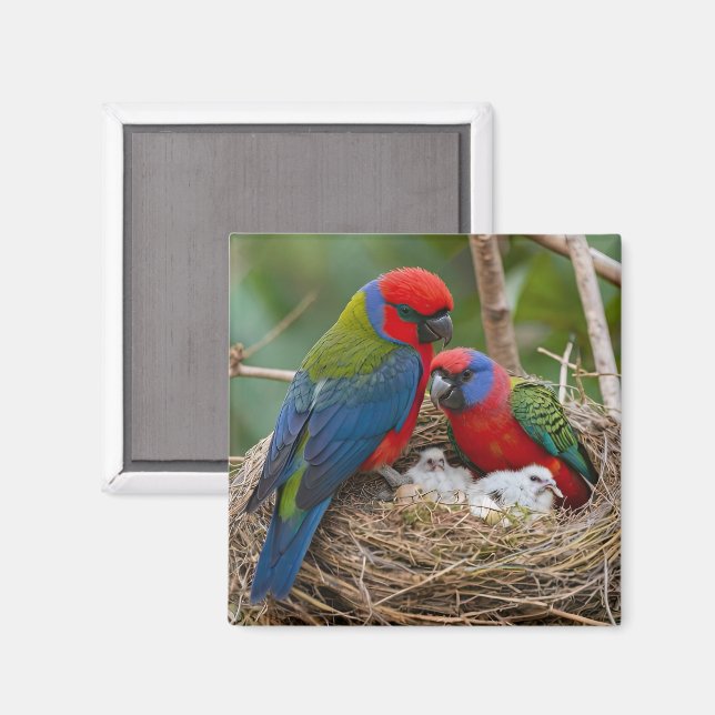 Íman Pássaros Rosella (Front/Back)