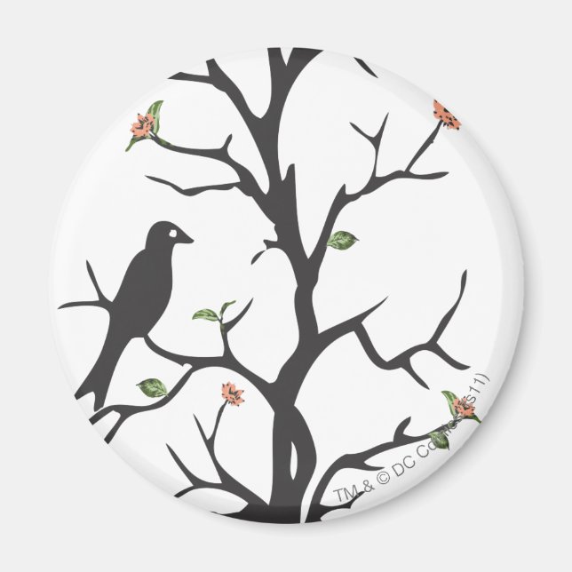 Íman Pássaros Supergirl na Árvore (Frente)