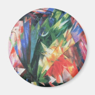 Íman Pássaros (Vogel) por Franz Marc, Arte Cubista Vint