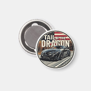 Íman Passeio de carro esportivo Tail of the Dragon Deal
