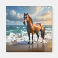 **"Passeio Majestoso: Cavalo Marrom Orgulhoso na P