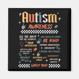Íman Passeio mundial de conscientização do autismo femi