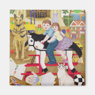 Íman Passeio-um-Galo-Cavalo