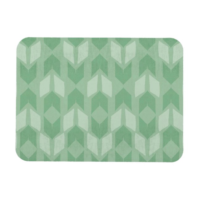 Íman Passo Geo Externo | Padrão de seta verde (Horizontal)