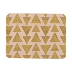 Íman Passo Geo Externo Padrão geométrico Dourado e co