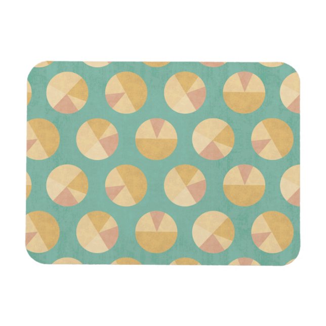 Íman Passo Geo Sudoeste | Padrão do círculo laranja e v (Horizontal)