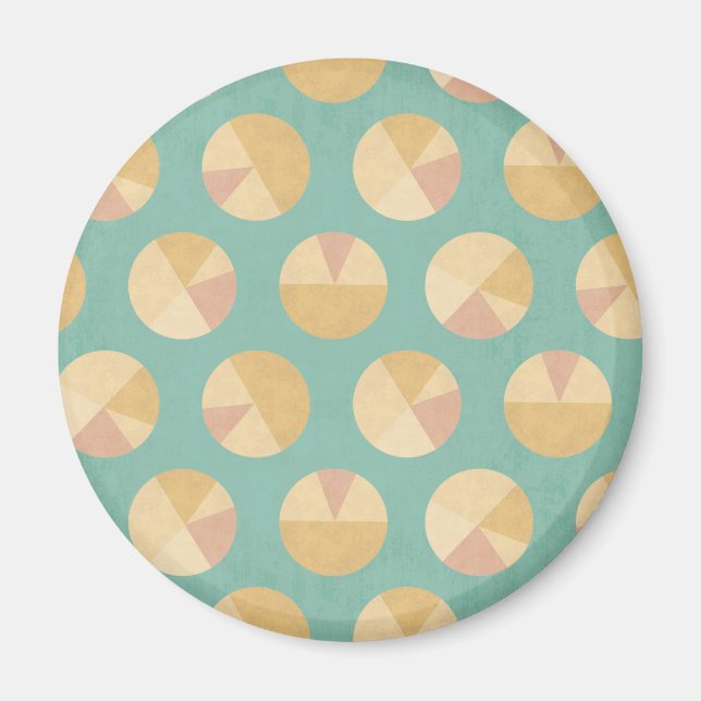 Íman Passo Geo Sudoeste | Padrão do círculo laranja e v (Frente)