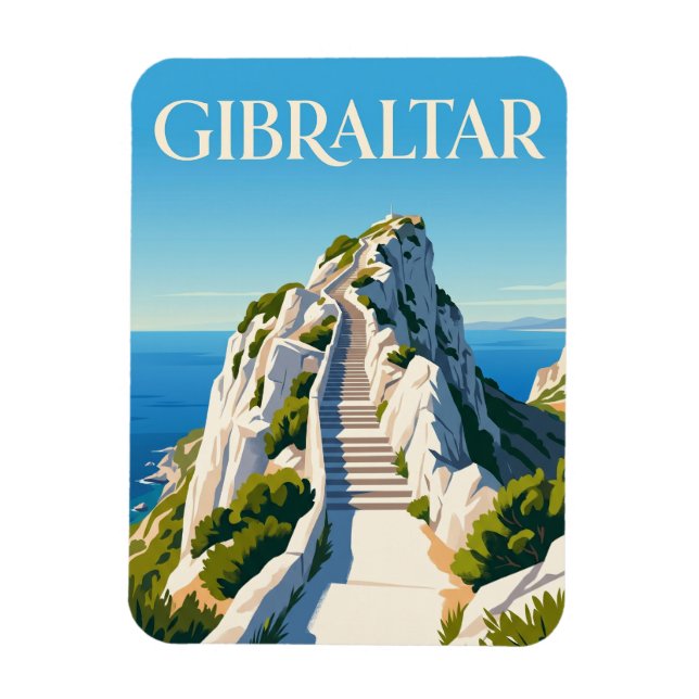 Íman Passos Mediterrâneos Gibraltar (Vertical)