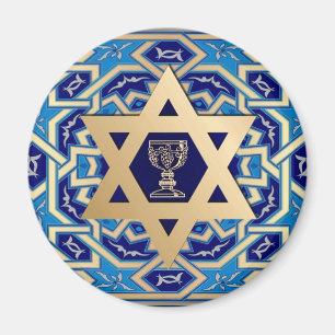 Íman Passover feliz. Shalom em ímãs do presente de