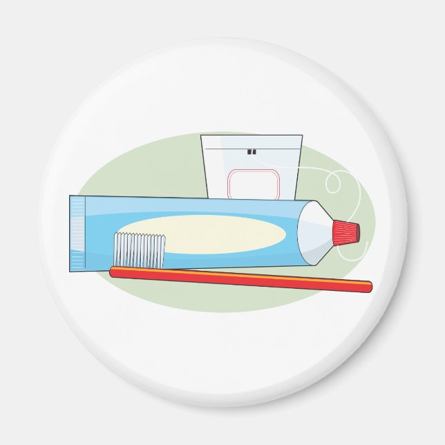 Íman Pasta de dente e Pincel (Frente)